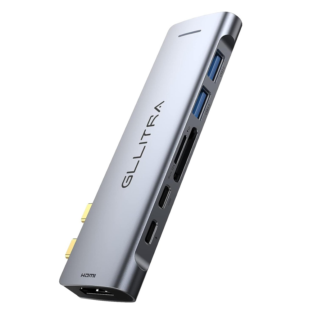 HUB MULTIPUERTOS GLLITRA X2 USB TIPO C